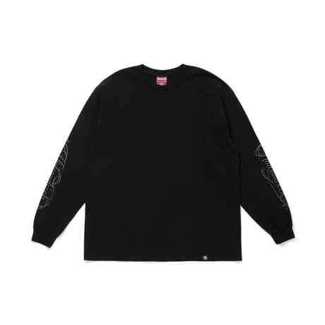 [HIDEANDSEEK]Calligraphy L/S Tee/BLK