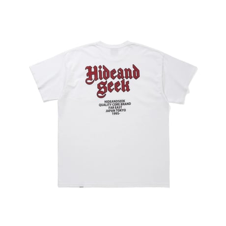 [HIDEANDSEEK]Pocket S/S Tee(26aw)/ WHT×Red