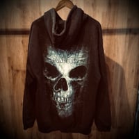 【WWE】スティーブ・オースチン STONE COLD スウェットパーカー ブラック 黒 スカルプリント フェード感 フーディー 古着 ビッグサイズ