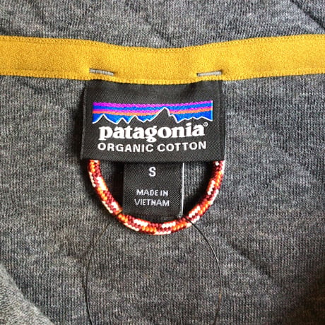 【Patagonia】 オーガニックコットン キルト スナップボタン プルオーバー S チャコールグレー パタゴニア