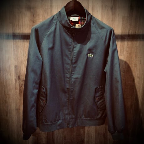 70s-80s【IZOD LACOSTE】 スイングトップ ハリントンジャケット グレー系