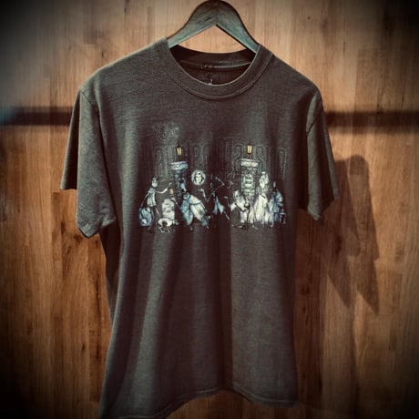 【Disney×Hanes】ホーンテッドマンション キャラクターTシャツ M チャコールグレー ディズニー