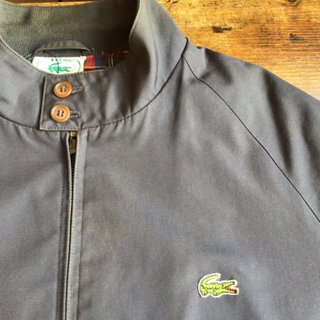 70s-80s【IZOD LACOSTE】 スイングトップ ハリントンジャケット グレー系