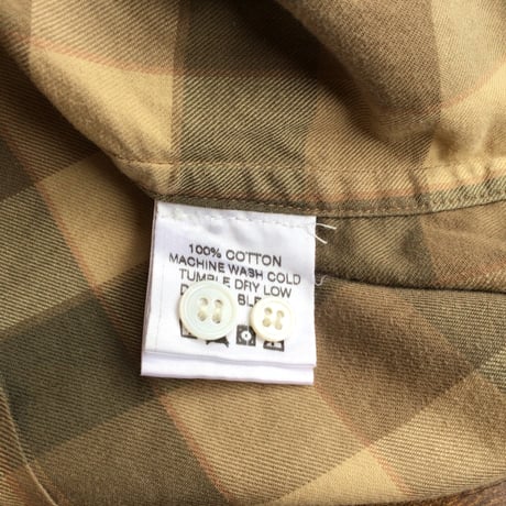 USA製【BAND OF OUTSIDERS】 ネルシャツ L バッファローチェック バンドオブアウトサイダーズ
