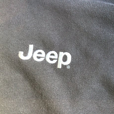 【Jeep】 ジープ ハーフジップ スウェット トレーナー バックプリント グレー XL
