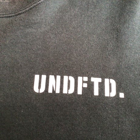 【UNDEFEATED】アンディフィーテッド カナダ製 ロゴプリント スウェット XL ブラック