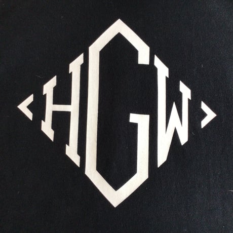 【MARK MCNAIRY FOR Heather Grey Wall】 マークマクネイリー×HGW プリントスウェットパーカー L ブラック