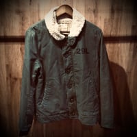 【291295=HOMME】N-1 デッキジャケット 裏ボア カーキ 44（M相当）