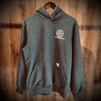 【Carhartt】 カーハート RAIN DEFENDER 企業刺繍 スウェット パーカー チャコールグレー M