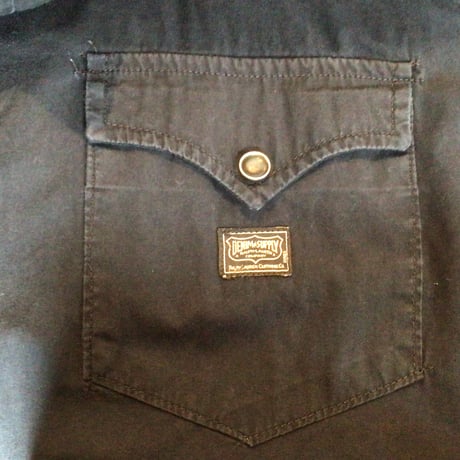 【DENIM & SUPPLY RALPH LAUREN】 デニム＆サプライ ラルフローレン 長袖 ウエスタンシャツ XL ブラック 黒 コットン100% 古着