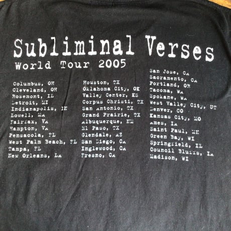 【Slipknot】 スリップノット 2005ツアー バンドTシャツ XL ブラック BRAVADOオフィシャルライセンス