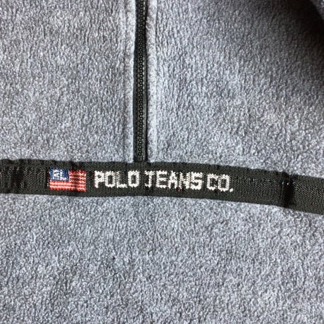 【POLO JEANS CO.】 ハーフジップ フリース プルオーバー グレー ポロジーンズ ラルフローレン