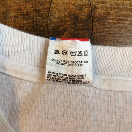 USA製 90s 【FRUIT OF THE LOOM】 カレッジ パロディ プリント Tシャツ ホワイト ビンテージ XL