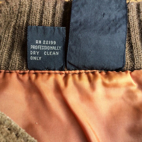 70s 【KENNINGTON】 スエード切替 ニット ブルゾン M ブラウン レザージャケット ケニントン