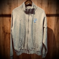 【NIKE】 フルジップ スウェット トラックジャケット L グレー CARMEL ナイキ