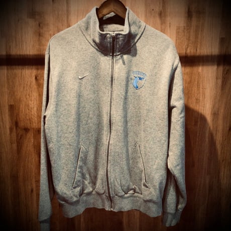 【NIKE】 フルジップ スウェット トラックジャケット L グレー CARMEL ナイキ