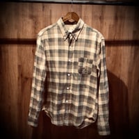 USA製【BAND OF OUTSIDERS】 ネルシャツ L バッファローチェック バンドオブアウトサイダーズ