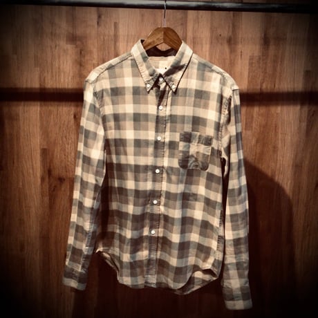 USA製【BAND OF OUTSIDERS】 ネルシャツ L バッファローチェック バンドオブアウトサイダーズ