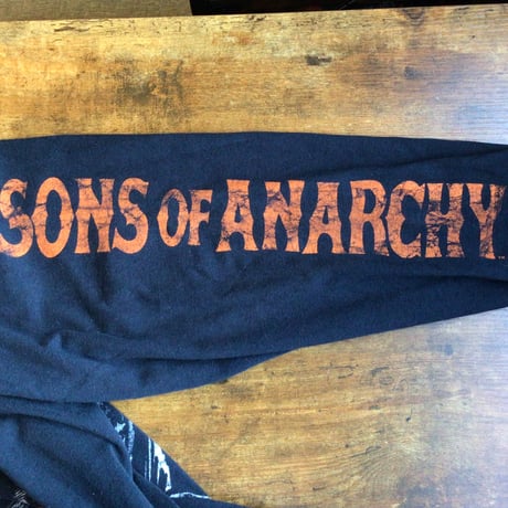 【SONS OF ANARCHY】 サンズオブアナキー 長袖プリントTシャツ XL スカル 死神 ロンT ブラック