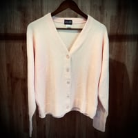 USA製 【THE IZOD CLUB】 アクリル ニット カーディガン ピンク M