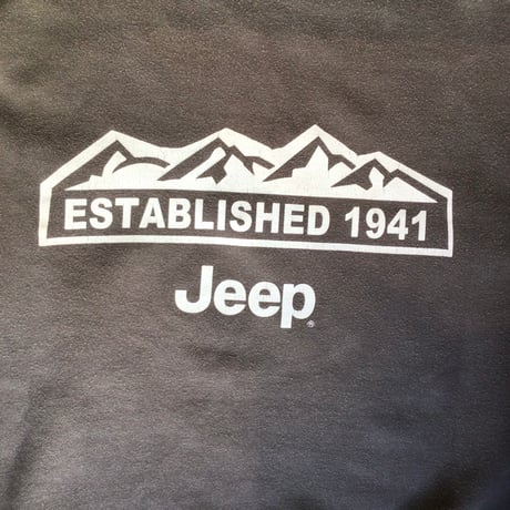【Jeep】 ジープ ハーフジップ スウェット トレーナー バックプリント グレー XL