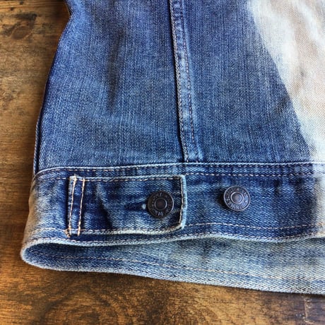 DENIM & SUPPLY RALPH LAUREN デニム＆サプライ ラルフローレン ブリーチ加工 イーグル刺繍 デニムジャケット Gジャン M