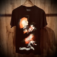 【チェンソーマン】 crunchyroll オフィシャル プリント Tシャツ ブラック アニメ マンガ M