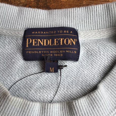 【PENDLETON】 ペンドルトン バックプリント スウェット トレーナー ライトブルー M ネイティブ柄