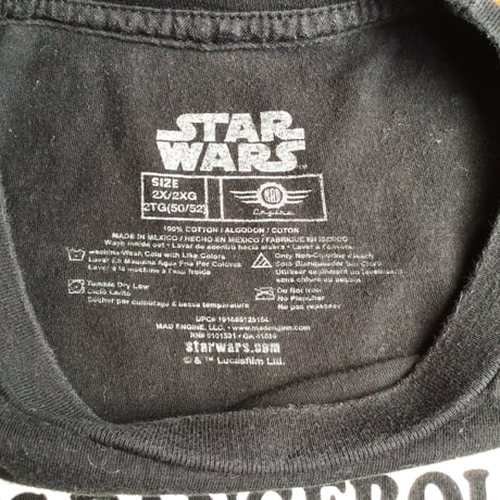 【STAR WARS】 スターウォーズ ハン・ソロ ムービーTシャツ 半袖 ブラック 黒 映画古着 ビッグサイズ MAD ENGINE 2XL