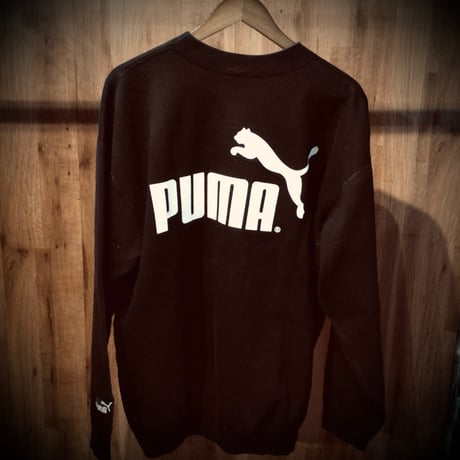 00s カナダ製 【PUMA】【CFL】 カナディアン・フットボール・リーグ スウェット トレーナー ブラック プーマ デカロゴ ヴィンテージ 古着 L