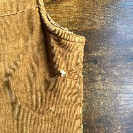 70s 【Wrangler】 ラングラー コーデュロイ 裏ボア ベスト キャメル ブラウン ヴィンテージ