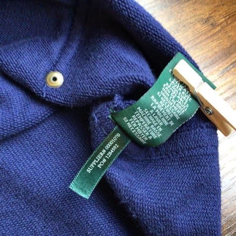 【LAUREN JEANS CO. RALPH LAUREN】 ローレンラルフローレン ファイヤーマン金具 スウェットジャケット L ネイビー