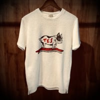【TES】 ザ・エンドレスサマー パイル地 Tシャツ フレンチブルドッグ サーフボード 白 L 日本製
