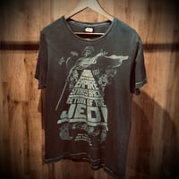 【STAR WARS】 スター・ウォーズ ダース・ベイダー グラフィックTシャツ M相当 チャコールグレー