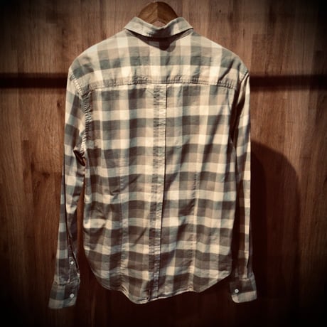 USA製【BAND OF OUTSIDERS】 ネルシャツ L バッファローチェック バンドオブアウトサイダーズ