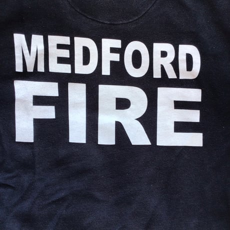 【5.11 TACTICAL】ハーフジップ スウェット L ネイビー MEDFORD FIRE 消防局 バックプリント タクティカル