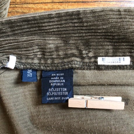 【Polo Ralph Lauren】 ANDREW PANT 太畝コーデュロイパンツ W38 カーキ 2タック ポロラルフローレン
