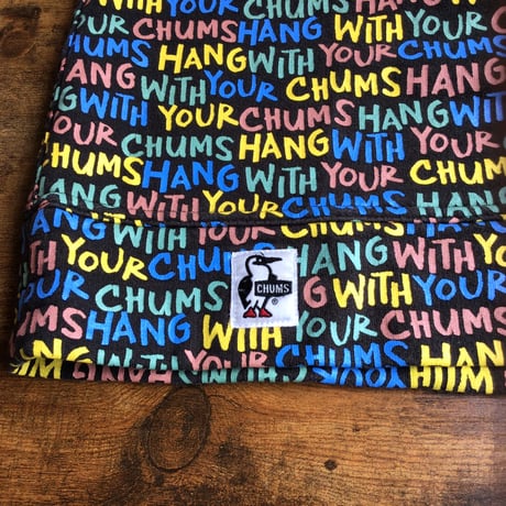 【CHUMS】チャムス 総柄スウェット トレーナー ポケット付き XL 黒