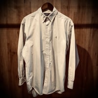 【Ralph Lauren】 BLAKE 長袖 ボタンダウンシャツ L ベージュ ラルフローレン ブレイク