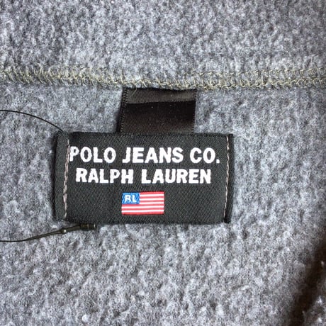【POLO JEANS CO.】 ハーフジップ フリース プルオーバー グレー ポロジーンズ ラルフローレン