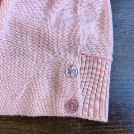 USA製 【THE IZOD CLUB】 アクリル ニット カーディガン ピンク M