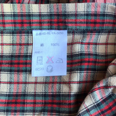 【Ralph Lauren】 BLAIRE チェック柄 長袖 ボタンダウンシャツ L ラルフローレン ブレア