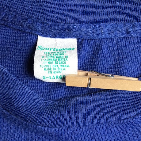 80s USA製 【CAMEL PRO SPRINGFIELD MILE 1984】 ヴィンテージ Tシャツ XL ブルー イーグル 企業物 レース