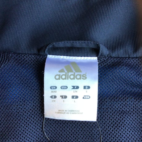 【adidas】アディダス チェルシーFC トラックジャケット L ダークネイビー CHELSEA サッカー トレフォイル ワッペン 古着