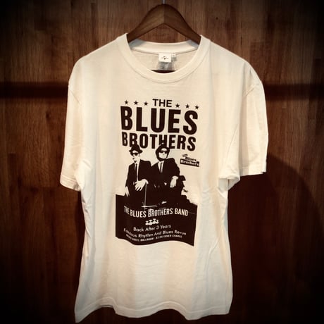 【THE BLUES BROTHERS】ブルース・ブラザース ムービーTシャツ UNIVERSAL ユニバーサル 半袖 Tシャツ ホワイト 白 映画古着 XL