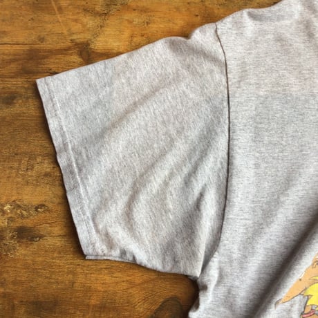 【nickelodeon】 ニコロデオン アニメキャラクター大集合 バックプリント Tシャツ 霜降りグレー ホンジュラス製 L