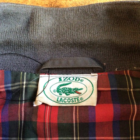 70s-80s【IZOD LACOSTE】 スイングトップ ハリントンジャケット グレー系