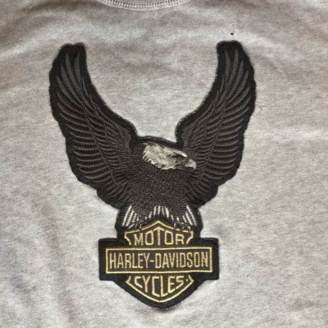 【HARLEY-DAVIDSON】 ハーレーダビッドソン バックビッグ刺繍 ジップパーカー M グレー イーグル
