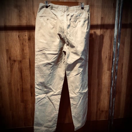 【Polo by Ralph Lauren】 ANDREW PANT 2タック チノパンツ 34/34 ベージュ マカオ製
