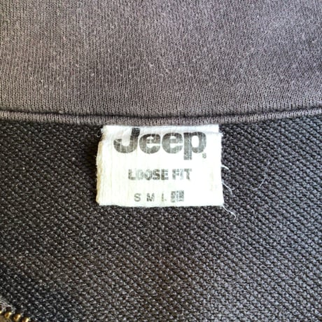 【Jeep】 ジープ ハーフジップ スウェット トレーナー バックプリント グレー XL